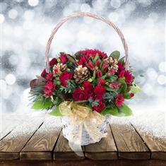 Seasonal Christmas basket