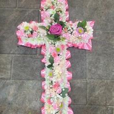 Pretty pink cross