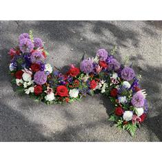S shaped casket top