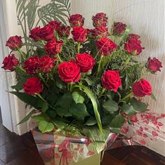 24 red roses