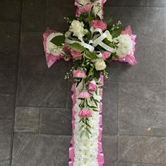 Classic cross pink and white
