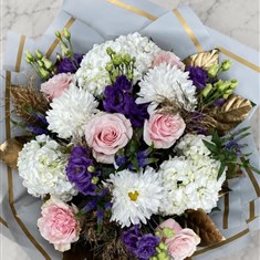 Princess bouquet pink and purple 